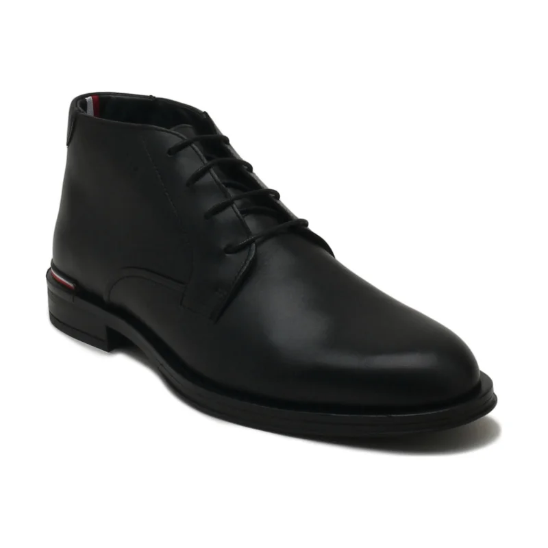 Tommy Hilfiger Skórzane półbuty CORE RWB HILFIGER LTH L BOOT