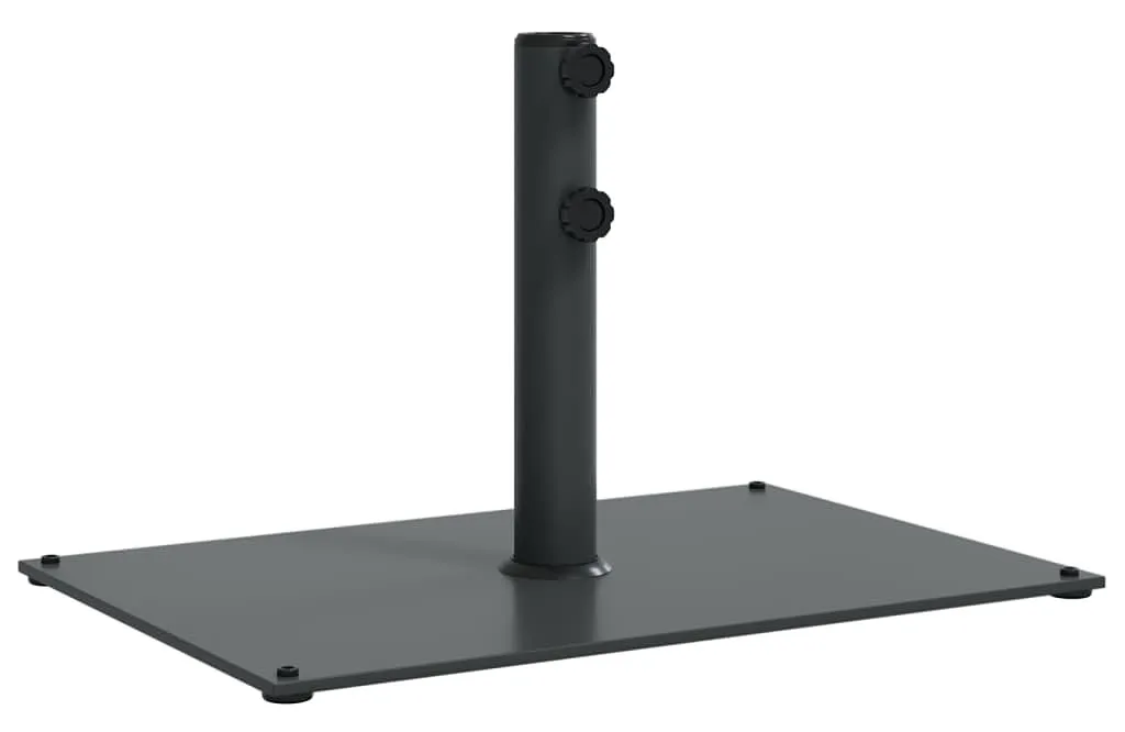 Prostokątna ciemnoszara podstawa pod parasol ogrodowy A7-B55