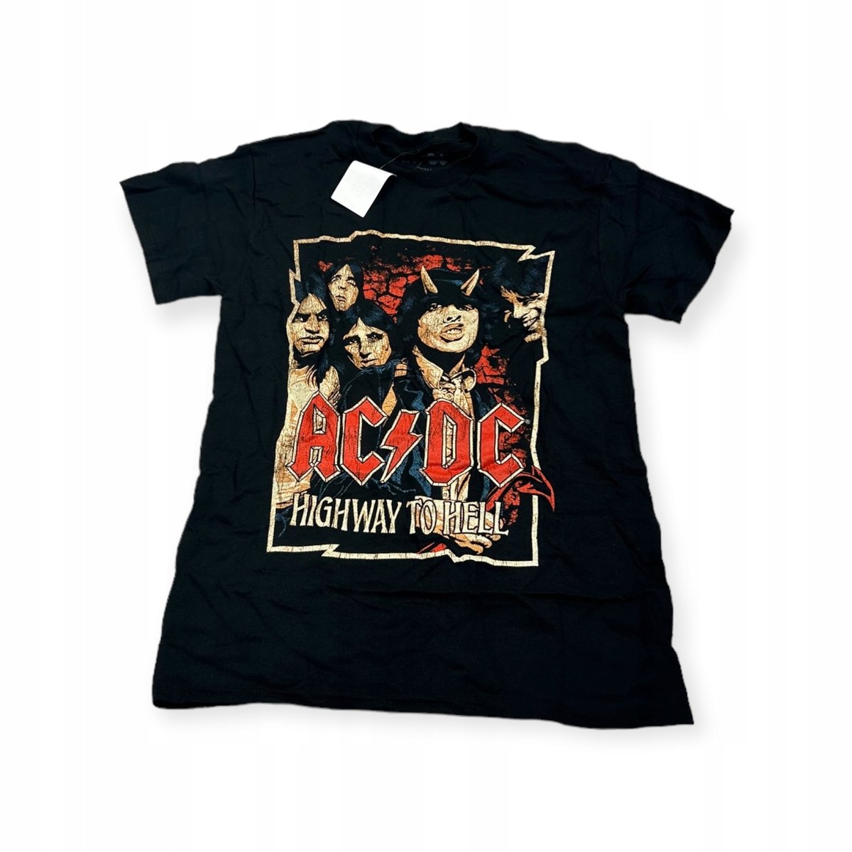 Koszulka T-shirt męski okrągły dekolt AC/DC S