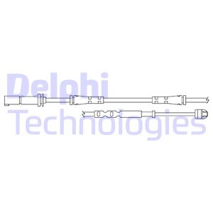 Styk ostrzegawczy, zużycie okładzin hamulcowych Delphi LZ0312