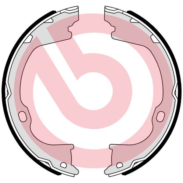 Zestaw szczęk hamulcowych, hamulec postojowy Brembo S 37 510