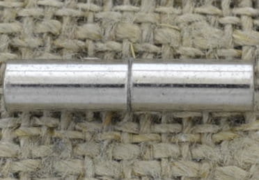 [31559] Zapięcie magnetyczne rurka kolor srebrny 8mm