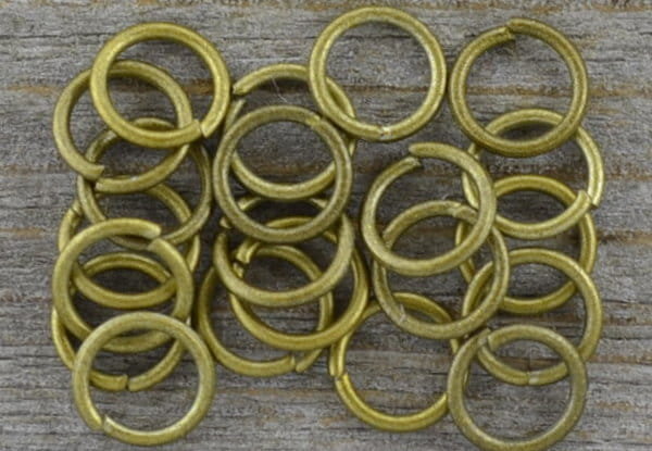 [101010] Ogniwka otwarte 7mm kolor brąz 80szt