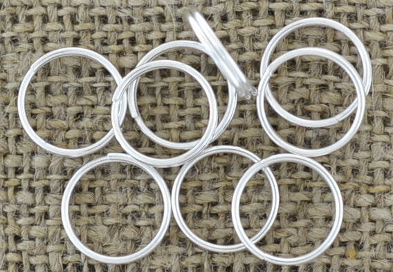 [301015] Ogniwka sprężynki 10mm kolor srebro 30szt