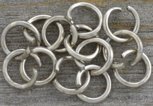 [301012] Ogniwka otwarte 6mm kolor srebrny 30szt