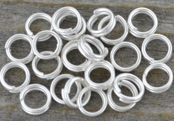 [301001] Ogniwa sprężynki 5mm kolor srebrny 130szt