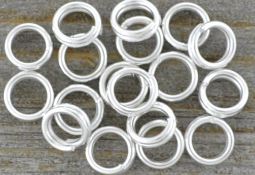 [301007] Ogniwka sprężynki 4mm kolor srebra 200szt