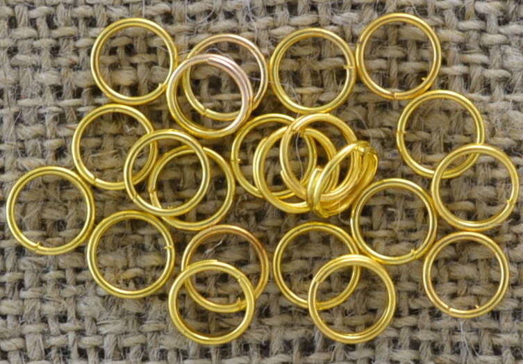 [201004] Ogniwka sprężynki 6mm kolor złoty 100szt
