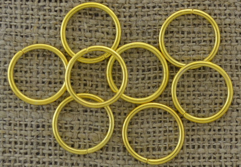 [201010] Ogniwka otwarte 16mm kolor złoty 5szt