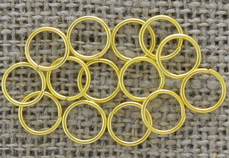 [201007] Ogniwka otwarte 8mm kolor złoty 50szt