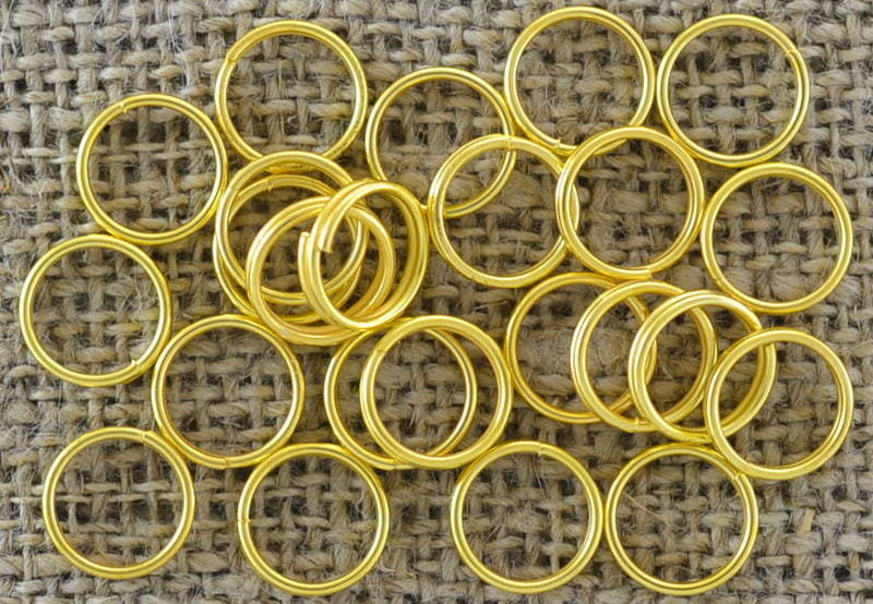 [201003] Ogniwka sprężynki 8mm kolor złoty 50szt