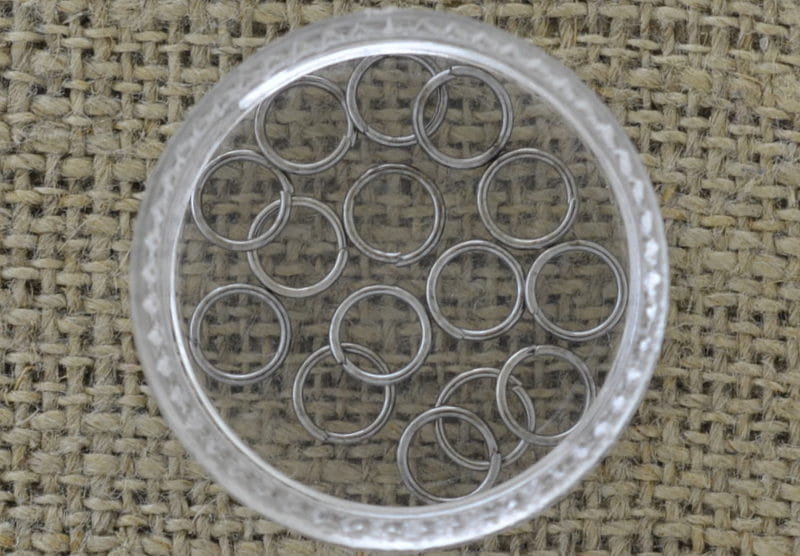 [301023] Ogniwka otwarte 6mm kolor czarny 50szt