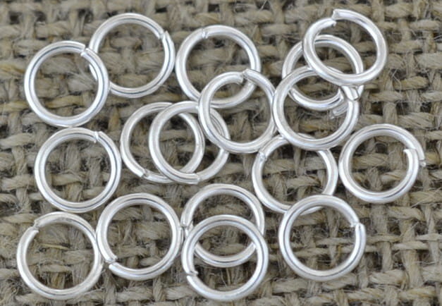 [301019] Ogniwka otwarte 5mm kolor srebrny 180szt