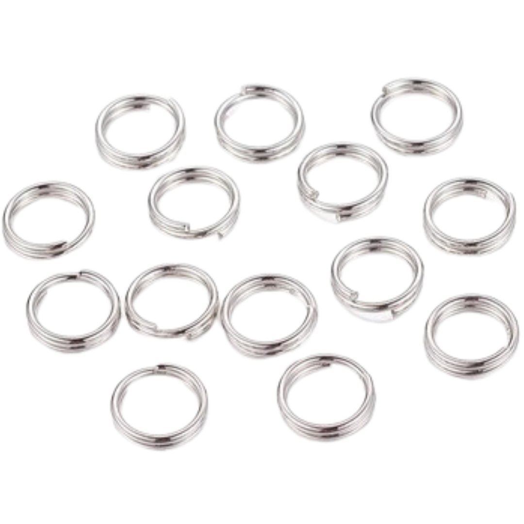 [301025] Ogniwka sprężynki 4mm kolor ciemnego srebra 200szt