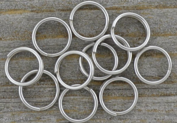 [301013] Ogniwka sprężynki 6mm kolor srebra 60szt