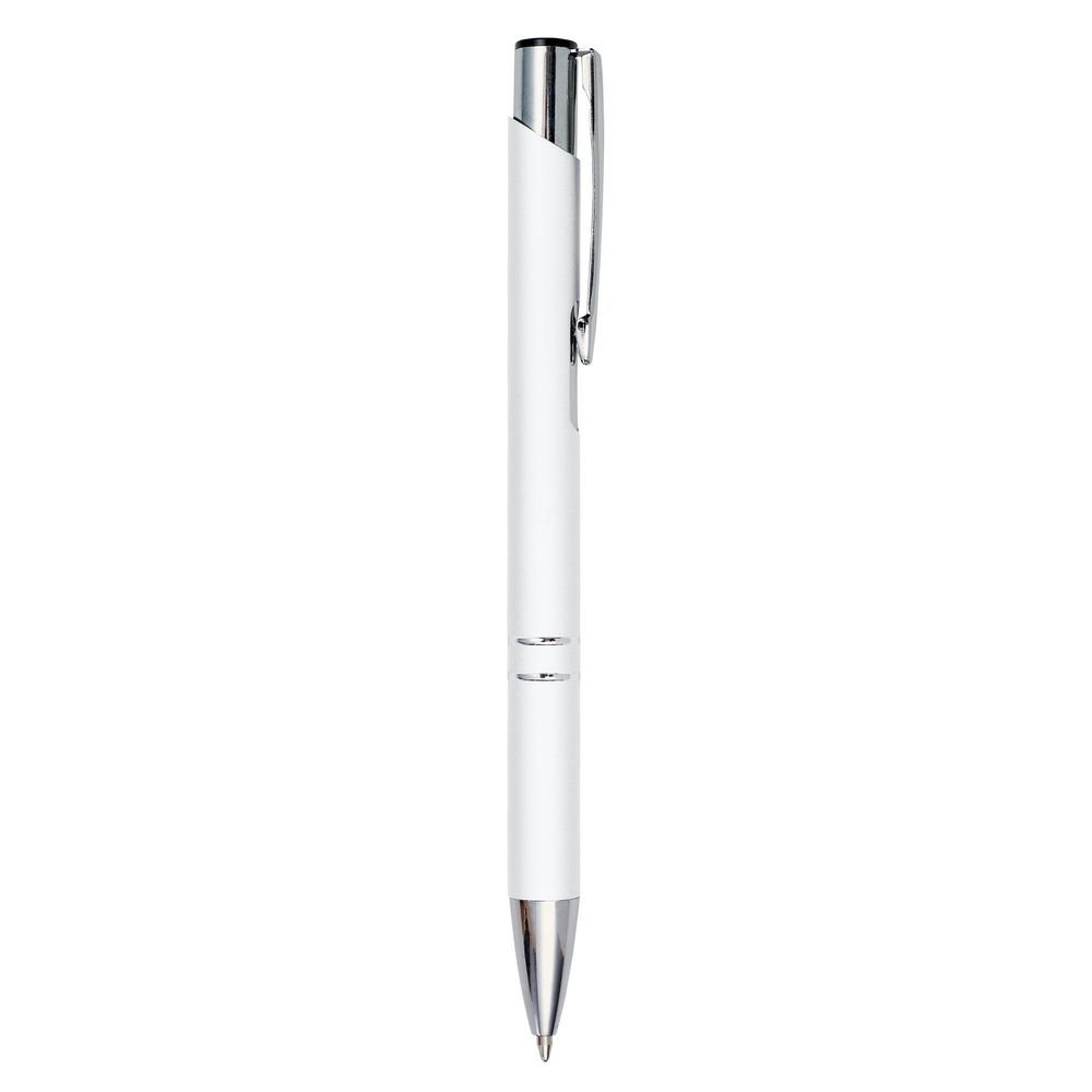 Elegancki Długopis z Aluminium i Metalu, Biały, Ø 1,3 x 13,7 cm