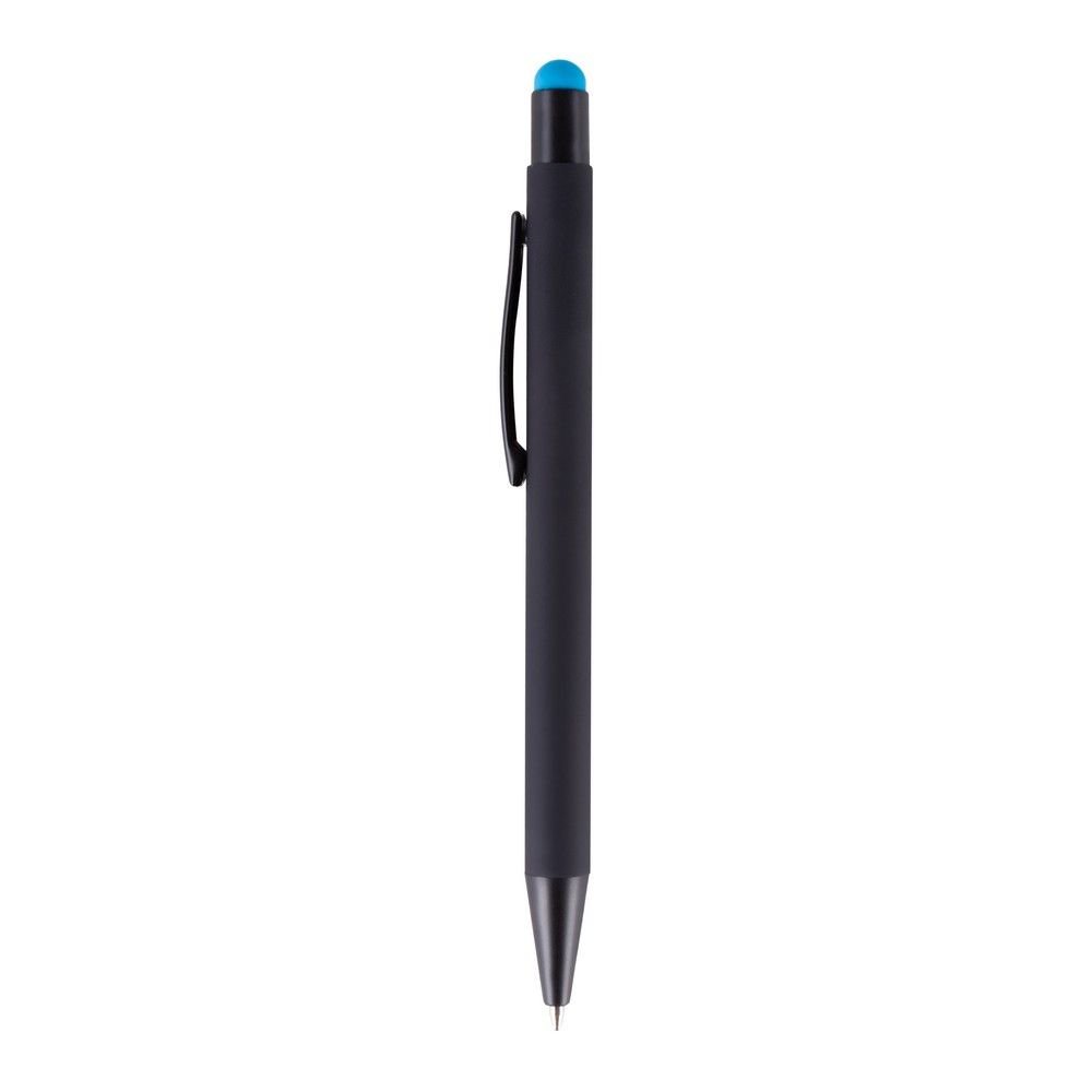 Długopis z funkcją touch pen Keith - niebieski, aluminium i plastik, Ø1 x 14,2 cm