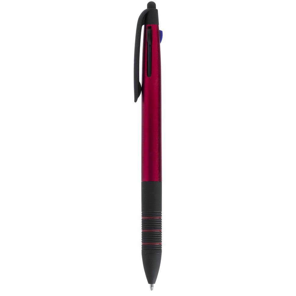 Długopis, touch pen, wielokolorowy wkład - czerwony