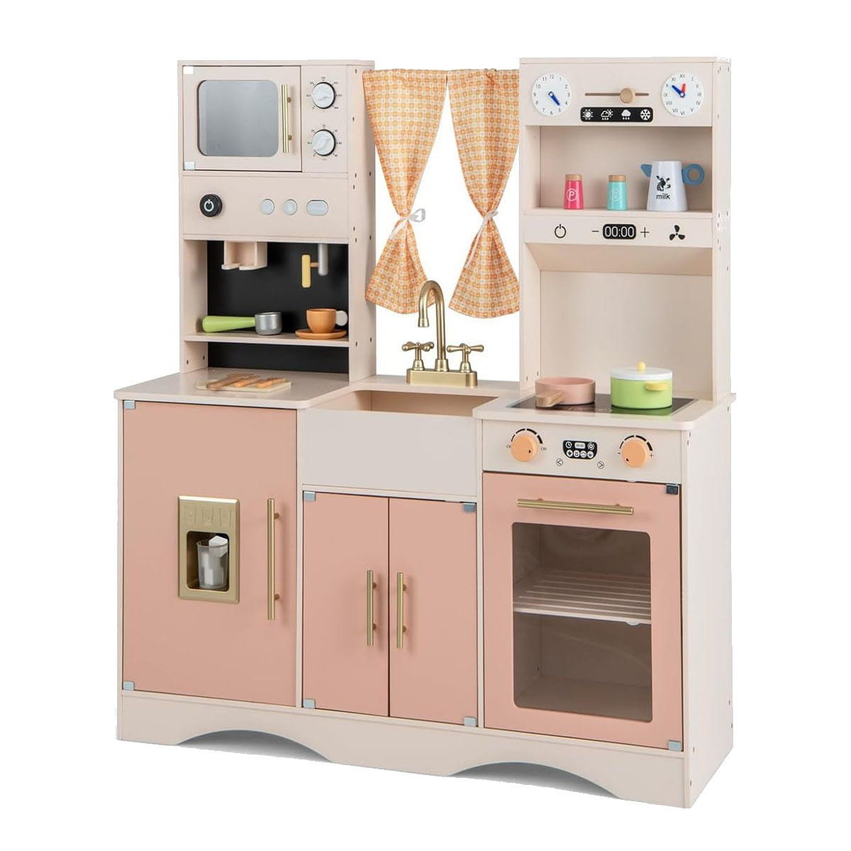 Drewniana kuchnia dla dzieci Zabawka 102 x 35 x 110 cm