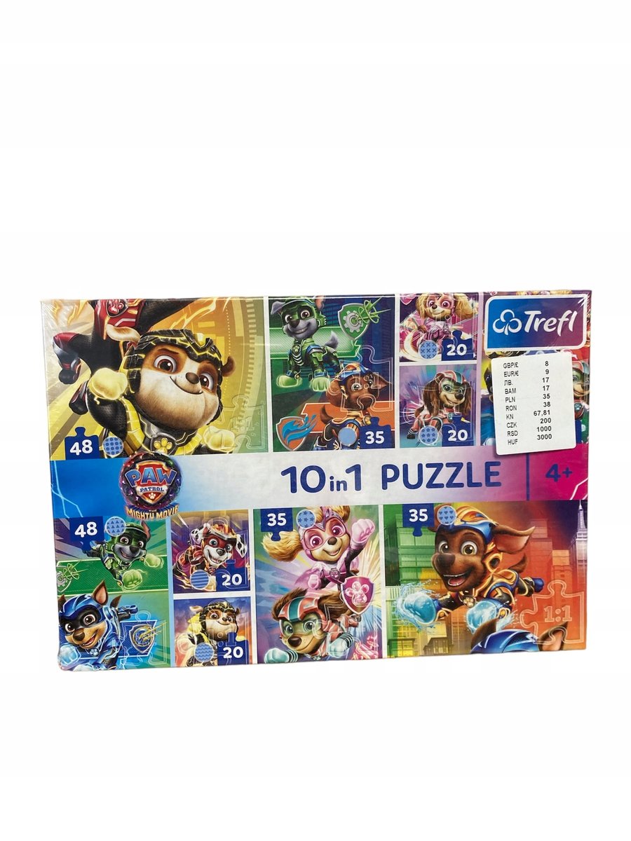 Puzzle Trefl 10 in1 Pso Patrol Wielki Film 96006