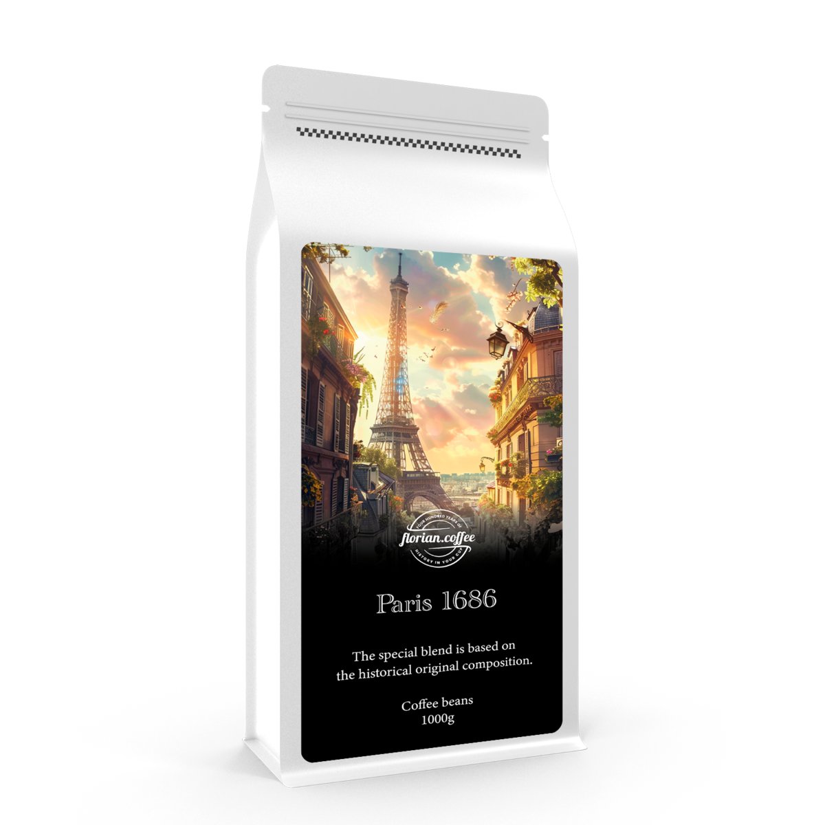 ŚWIEŻO PALONA KAWA ZIARNISTA 1KG PARYŻ - 80% ARABICA | 20% ROBUSTA