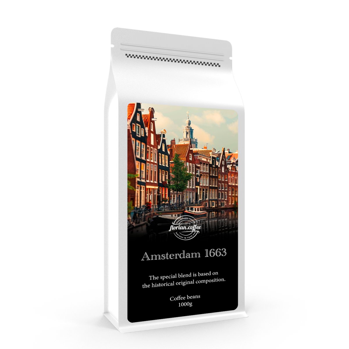 ŚWIEŻO PALONA KAWA ZIARNISTA 1KG AMSTERDAM - 80% ARABICA | 20% ROBUSTA