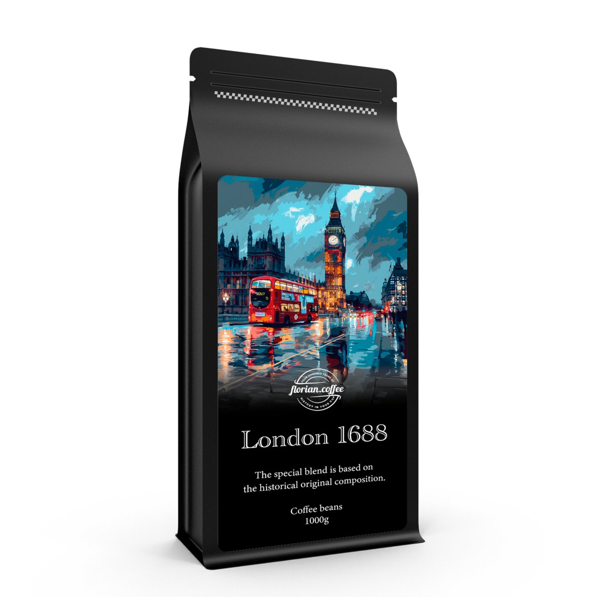 ŚWIEŻO PALONA KAWA ZIARNISTA 1KG LONDYN - 100% ARABICA
