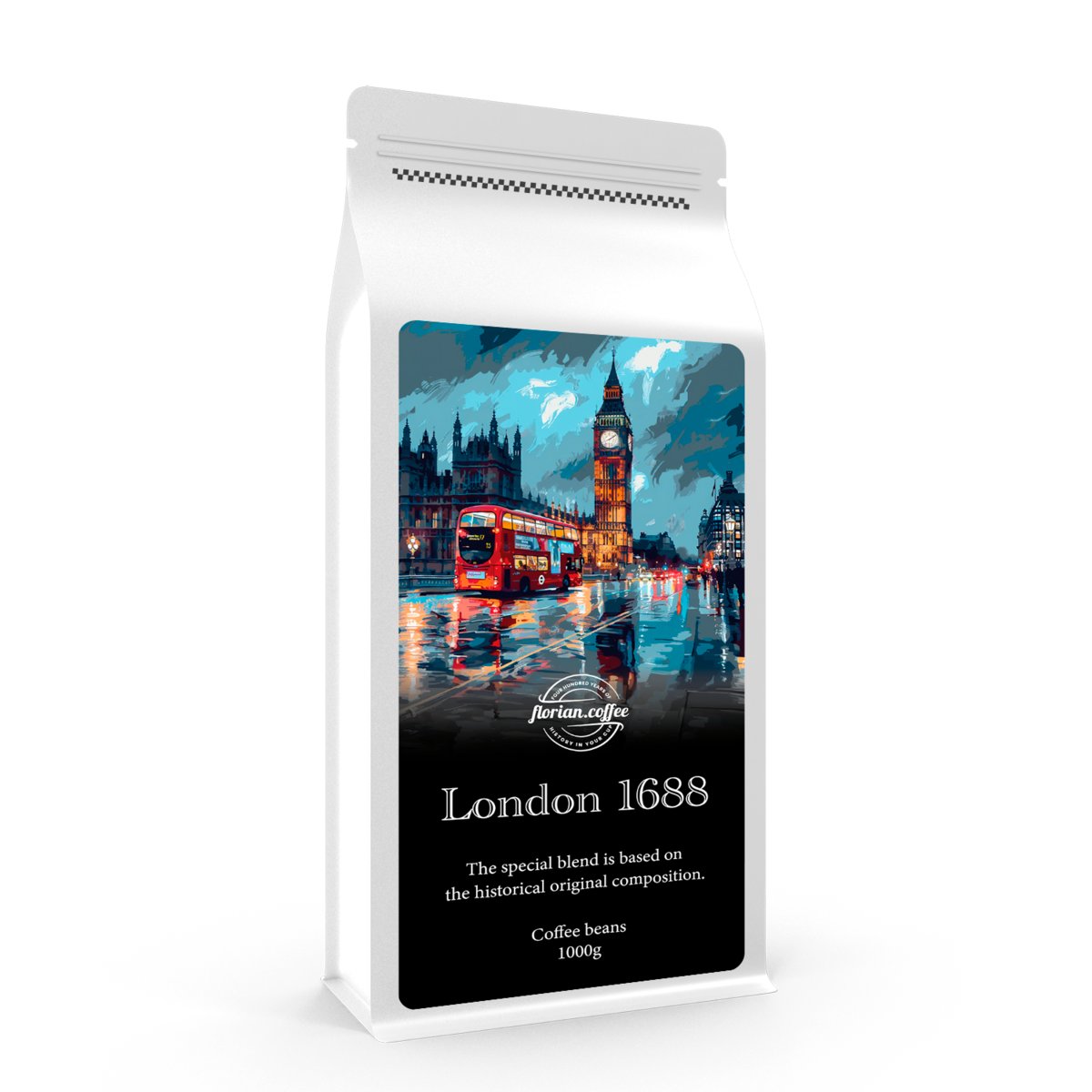 ŚWIEŻO PALONA KAWA ZIARNISTA 1KG LONDYN - 80% ARABICA | 20% ROBUSTA