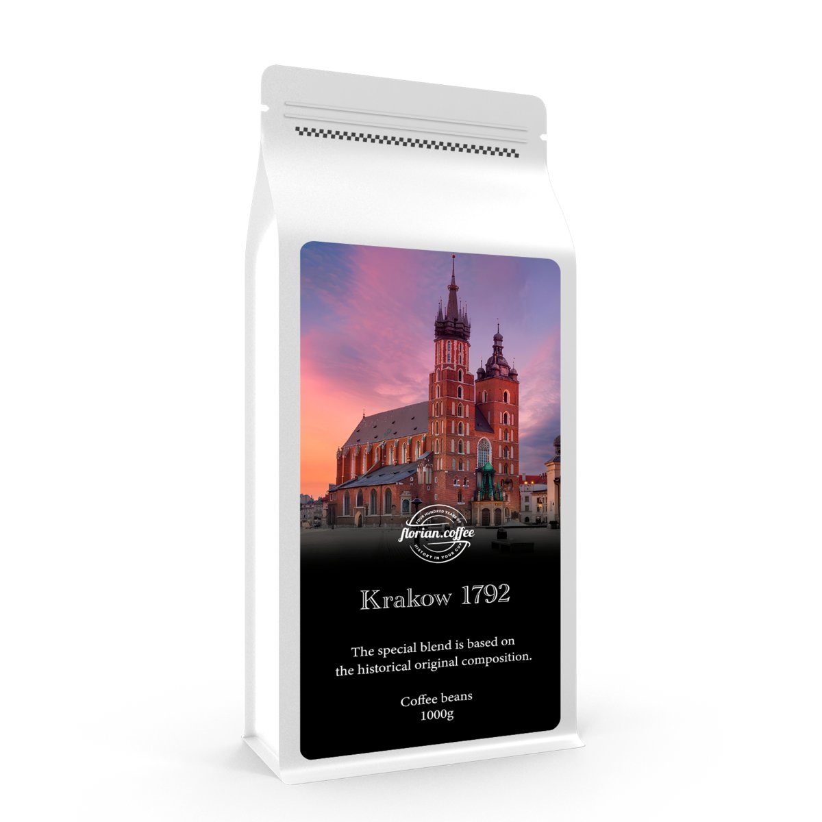 ŚWIEŻO PALONA KAWA ZIARNISTA 1KG KRAKÓW - 80% ARABICA | 20% ROBUSTA