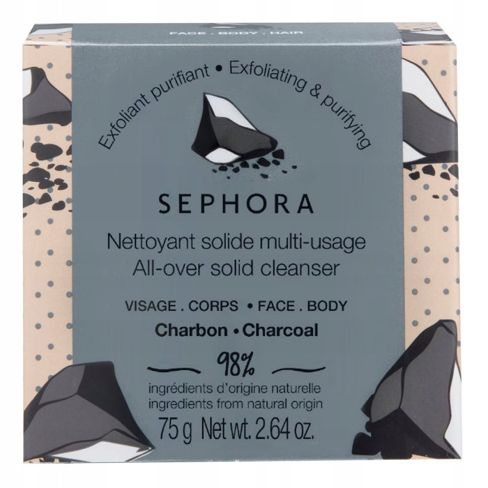 Mydło Naturalne W kostce Charcoal Sephora Collection 75g