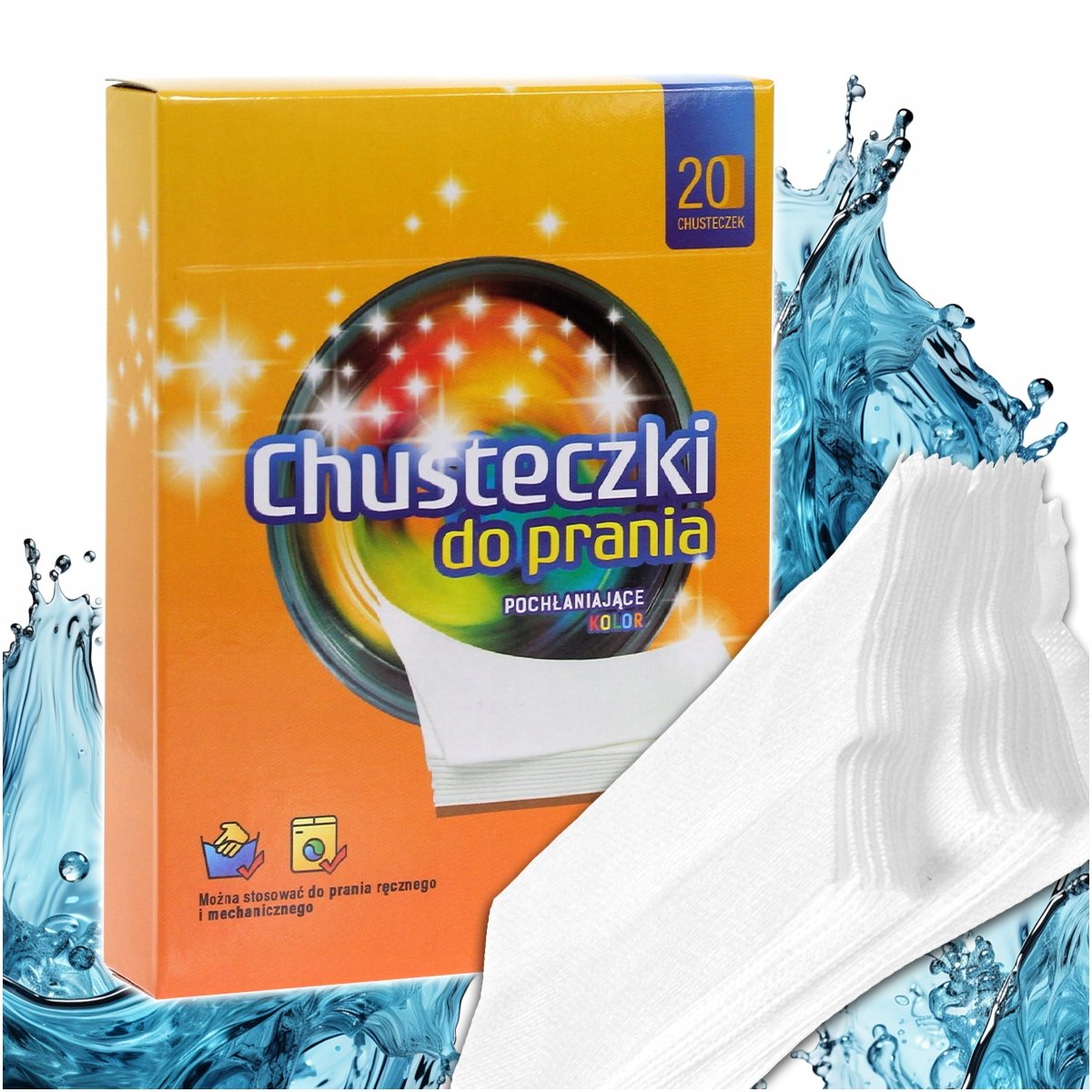 CHUSTECZKI DO PRANIA WYŁAPUJĄCE KOLOR BRUD 20 SZT