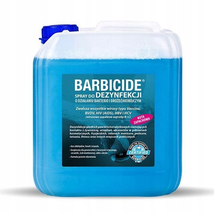 Barbicide spray do dezynfekcji  o delikatnym i eleganckim zapachu 5000 ml