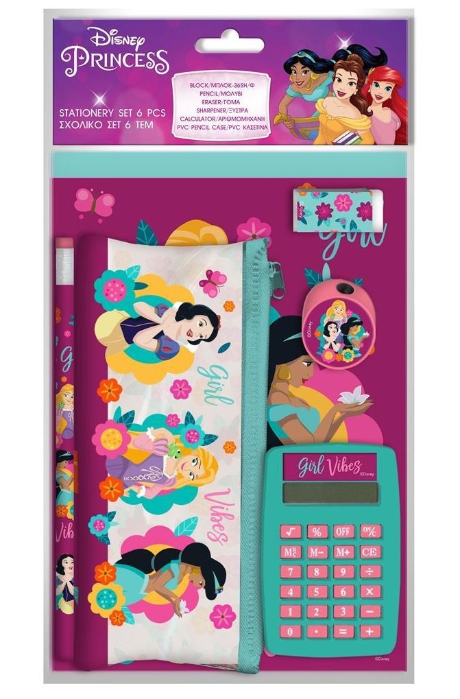 Mały piórnik z kalkulatorem, notes Princess 563630