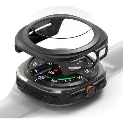 Etui ze szkłem Ringke Slim & Tempered Glass do Samsung Galaxy Watch Ultra (47 mm) Titanium Black