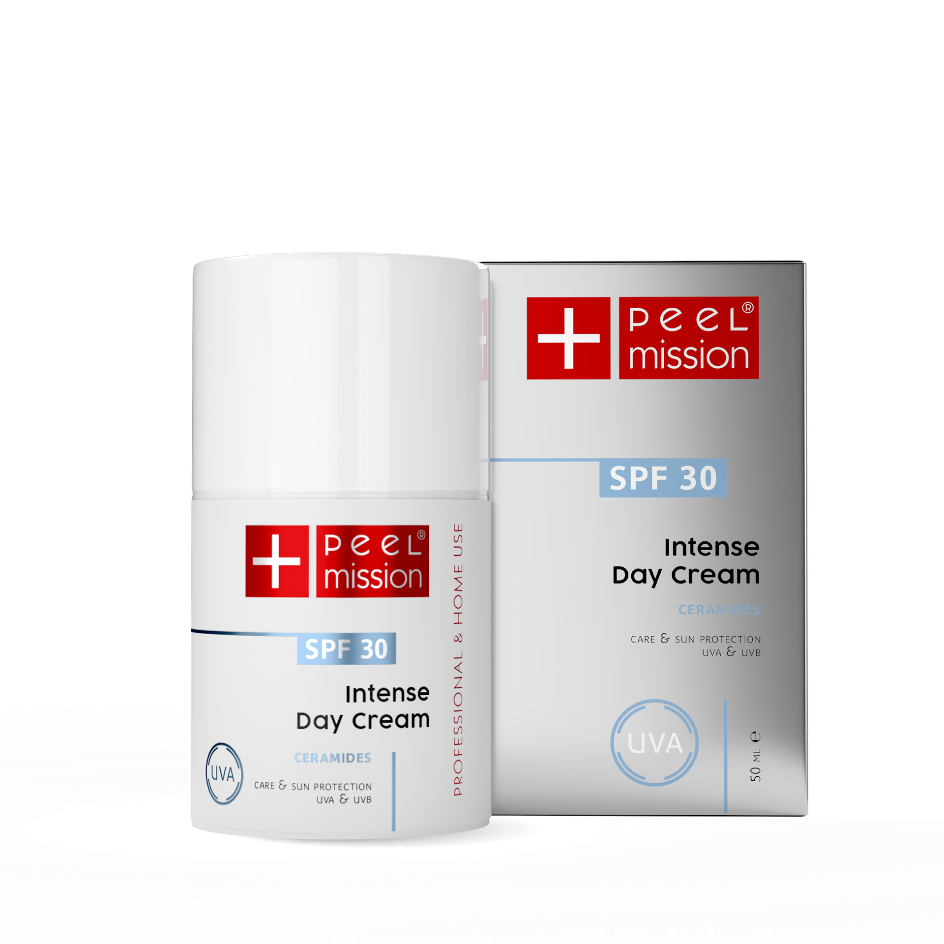 Krem na dzień z ceramidami - skóra sucha i dojrzała - filtry SPF 30 - Peel Mission - Intense - Day Cream SPF30 Ceramides - 50 ml
