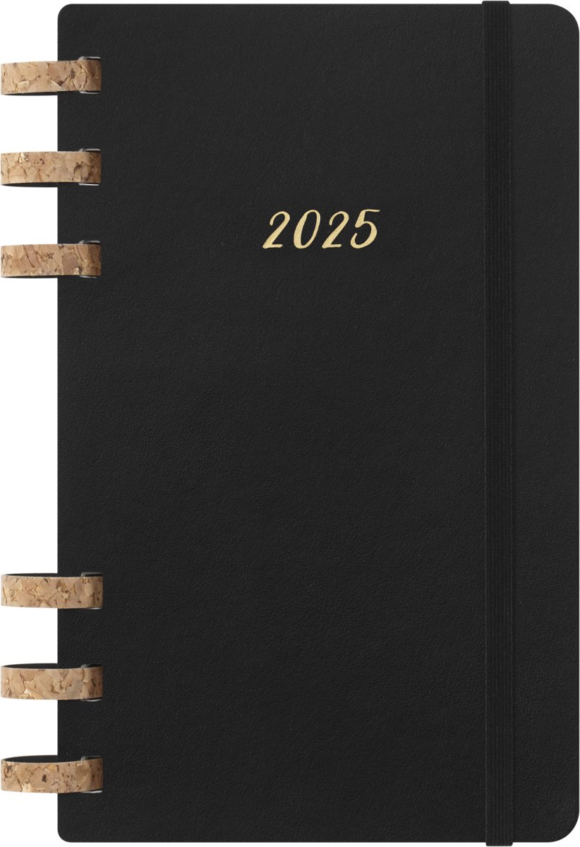 MOLESKINE kalendarz na spirali czarny 2025 LARGE (13x21)