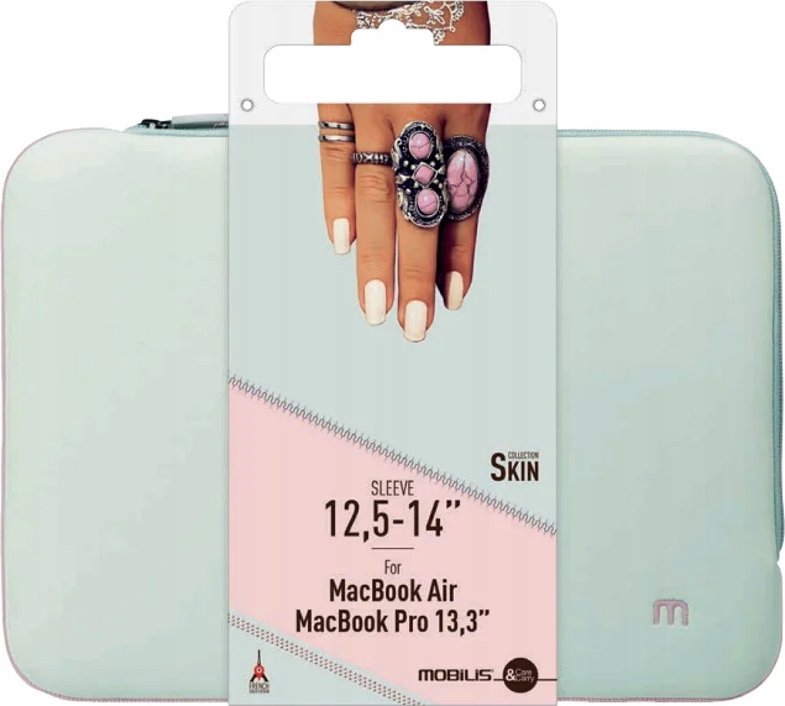 Mobilis Etui do tabletu Mobilis Mobilis Skin Sleeve 12.5-14&quot Grey and pink 3700992511108