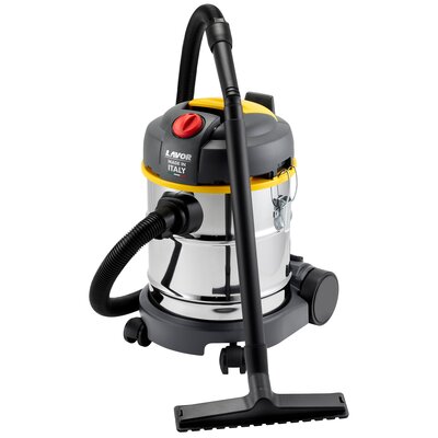 LAVOR 8.253.0011 odkurzacz na sucho z silnikiem o wysokiej wydajności, wydajność tłoczenia 60 l/s, pojemność 20 l, 800 W, 230 V, stal nierdzewna