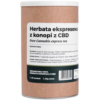 Herbata HEMPFARM Konopna z CBD (20 sztuk)