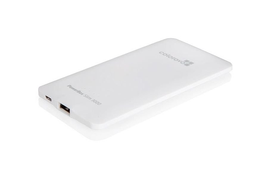 Power bank COLOROVO PowerBox Slim, 3000 mAh, 1 A