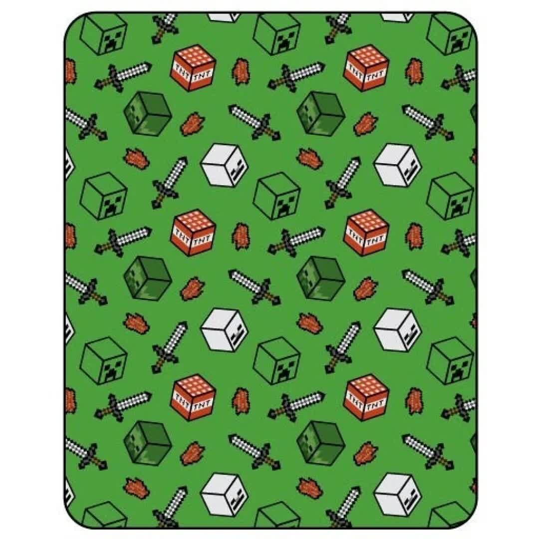 Koc z polaru MINECRAFT 110  x 150 cm