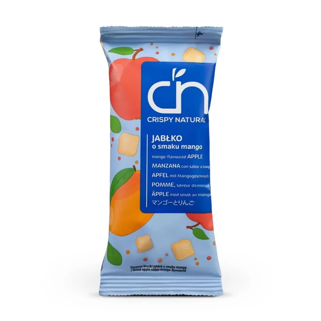 Kostki Jabłka z Sokiem z Mango Crispy Natural, 12 g