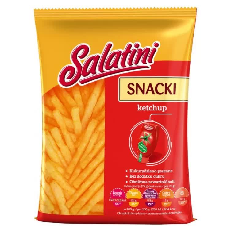 Snacki Ketchupowe Salatini, 25g