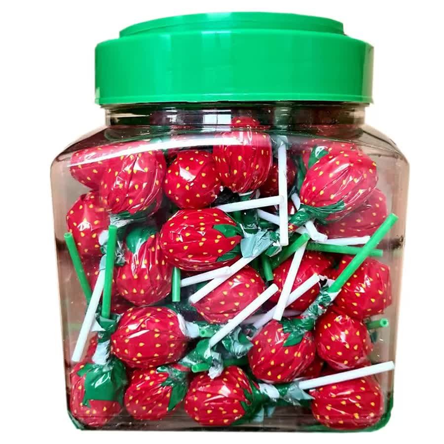 Lizaki o Smaku Truskawkowym bez Cukru 100szt x 13g