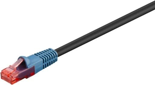 Patchcord Cat.6 UTP, 50 m, czarny powystawowy