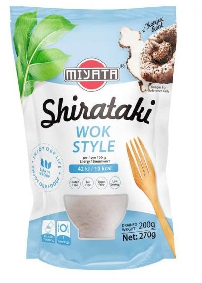 ,Makaron Wok niskokaloryczny bezglutenowy shirataki 270g z mąki konjac keto