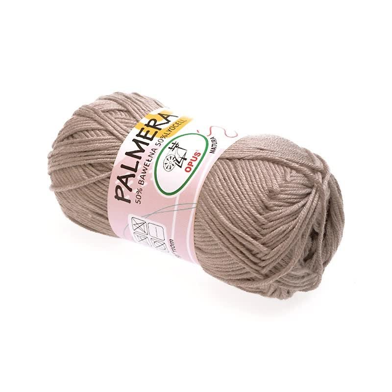 Włóczka Opus Natura Palmera nr 2039 beżowa 50% bawełna 50% lyocell tencel