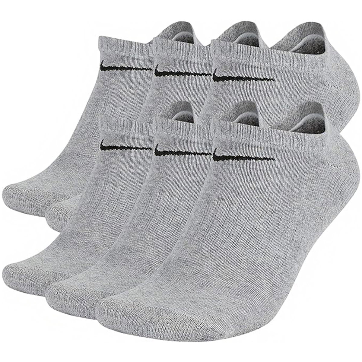 Nike skarpety stopki szare Everyday Cushioned 6pack SX7675-064 L