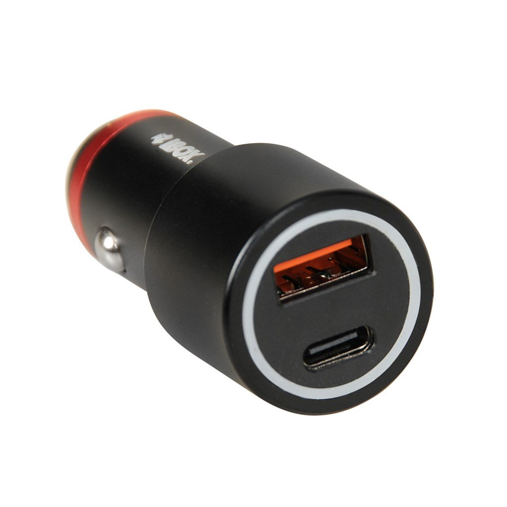 Ładowarka samochodowa, I-BOX C-20 USB C+A 48W