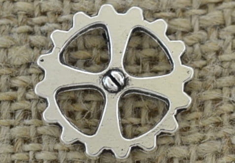 [312228] Element ozdobny steampunk tryb kolor srebrny 14mm 4szt